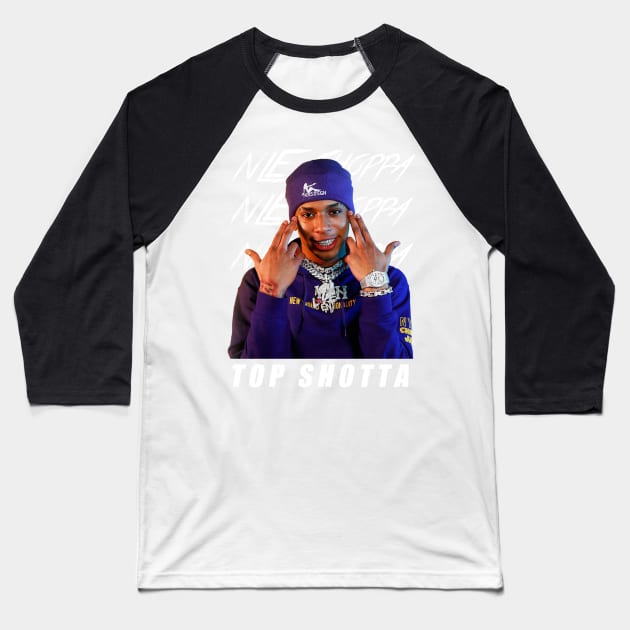 NLE Choppa Baseball T-Shirt by jhalfacrelange